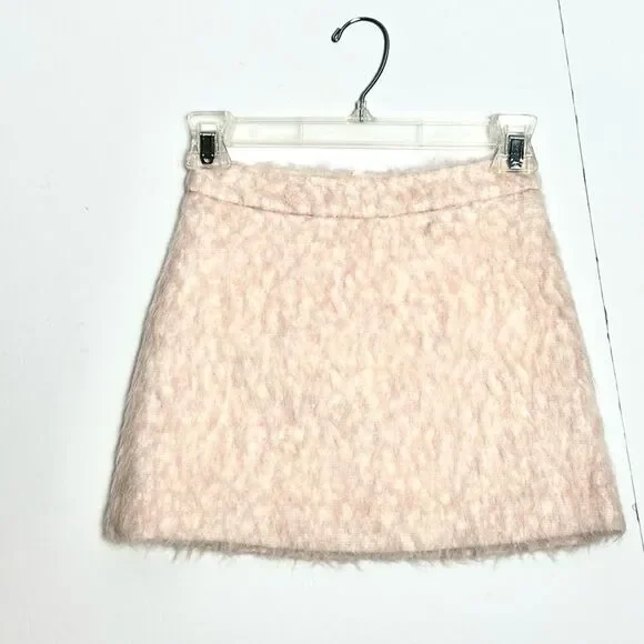 Bonpoint Girls' Fuzzy Mini Skirt Pink Wool Blend size 10 - Picture 4 of 9